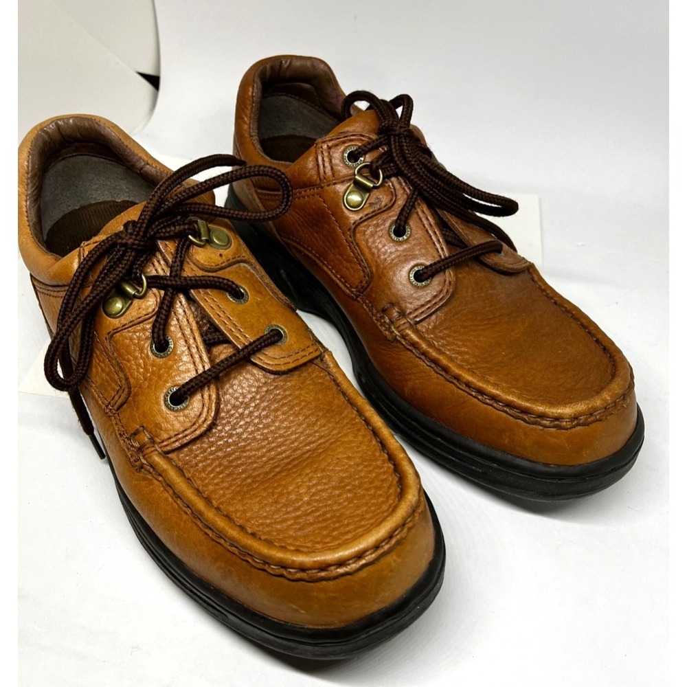 Streetcars Shoes Men's 9 2W  Brown Leather Tie  Dress Casual Shoe.